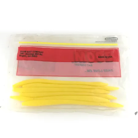 Zoom Finesse Worm jigg, Yellow, 15cm, Finesse, #6890