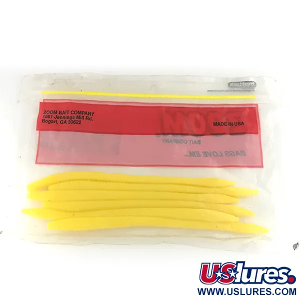 Zoom Finesse Worm jigg, Yellow, 15cm, Finesse, #6890