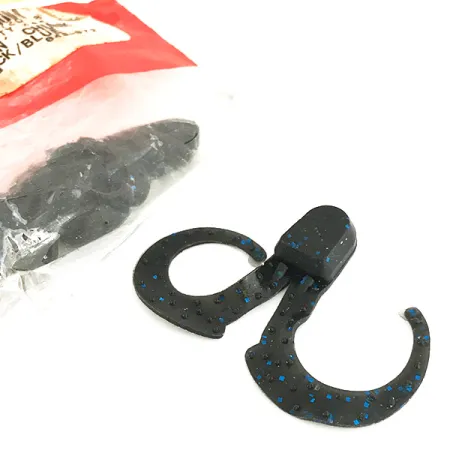Zoom Swimmin' Chunk Jigg, Black / Blue, 7.5cm, Dubbelstjärt, #6891