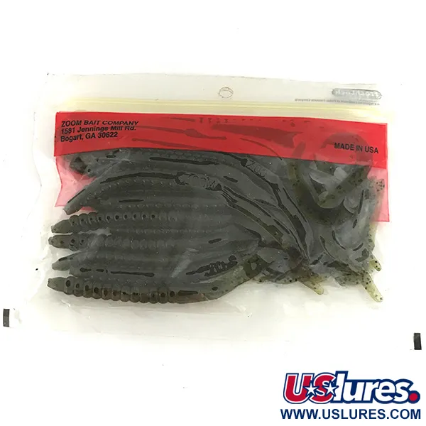 Zoom Super Salt Plus Jigg, Green Pumpkin, 17cm, U-Tale, #6892