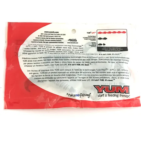 YUM soft bait 8pcs jigg, Green Pumpkin, 10cm, LPT, #6893