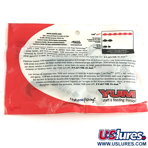 YUM soft bait 8pcs jigg, Green Pumpkin, 10cm, LPT, #6893