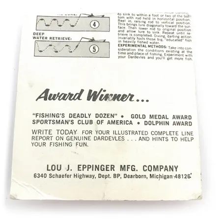 Eppinger Dardevle Midget Skeddrag, Röd/Vit/Nickel, 5.3g, #816