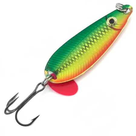 Key Largo Syco Spoon UV Skeddrag, Rainbow Fish, 14g, UV-Finish, #6907