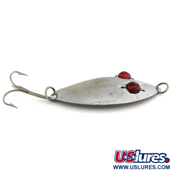 Hofschneider Red Eye Muskie Skeddrag, Nickel / Red Eyes, 65g, #6923
