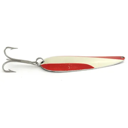 Nebco Aqua Spoon Skeddrag, Röd / Vit / Nickel, 21g, USA, #6928