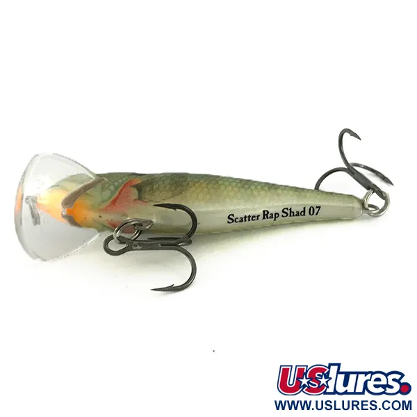 Rapala Scatter Rap Shad SCRS07 Wobbler, Abborre, 7g, Scatter Lip, #6943