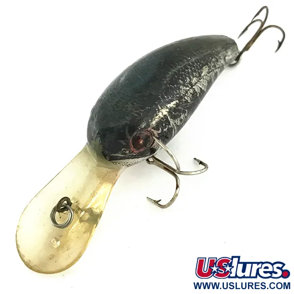Cotton Cordell Big O Crankbait, Black/Silver/Gold, 10g, Flytande, #6944