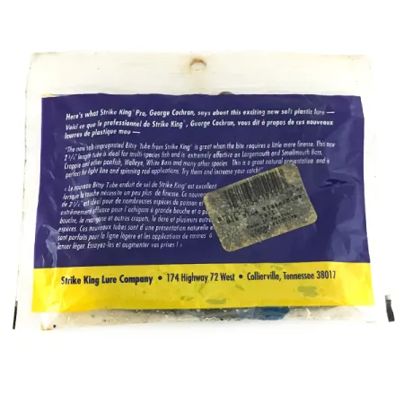 Strike King Bitsy Tube Jigg, Blue Flake, 7cm, Finesse, #6953