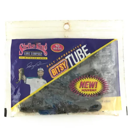 Strike King Bitsy Tube Jigg, Blue Flake, 7cm, Finesse, #6953