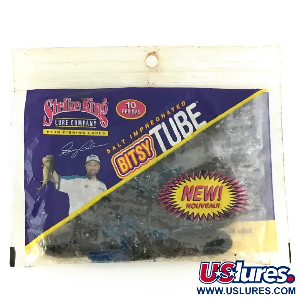 Strike King Bitsy Tube Jigg, Blue Flake, 7cm, Finesse, #6953