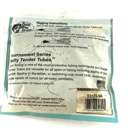 Bass Pro Shops Tournament Series Tube, Green Pumpkin / Red, 8,9cm, #6955