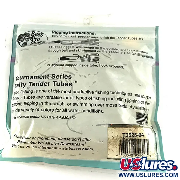 Bass Pro Shops Tournament Series Tube, Green Pumpkin / Red, 8,9cm, #6955