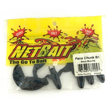 NetBait Chunk Sr Jigg, Black Blue, 7,5cm, Jig Trailer, #6956