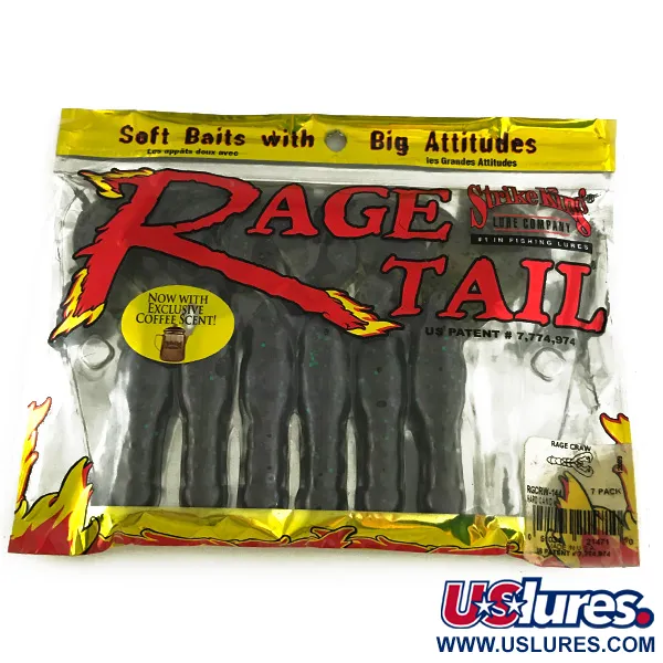 STRIKE KING Rage Tail soft bait 6-pack
