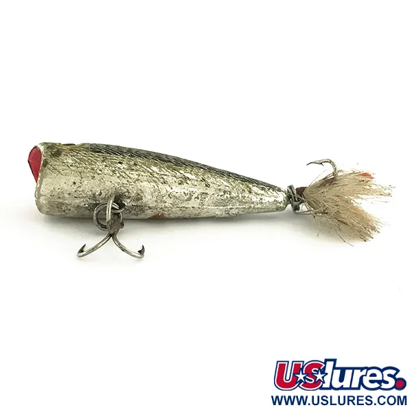 Rebel POP-R Popper, Svart Silver, 7g, Fjäderkrok, #6961