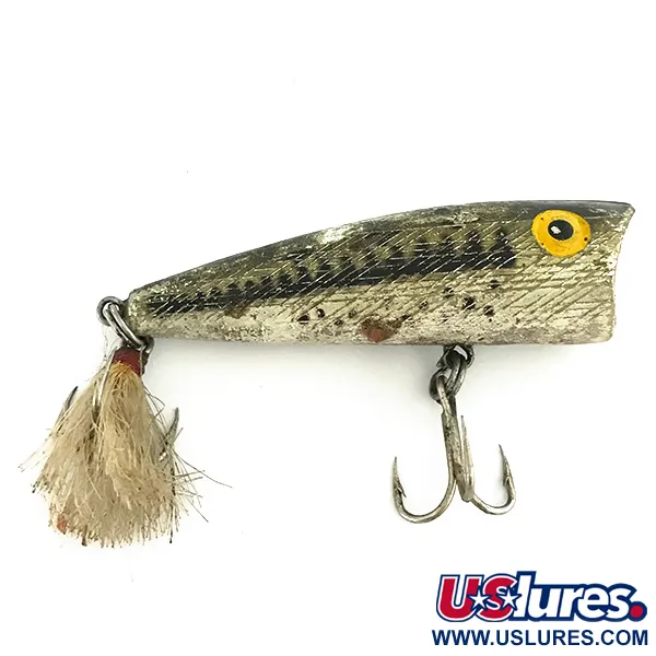 Rebel POP-R Popper, Svart Silver, 7g, Fjäderkrok, #6961