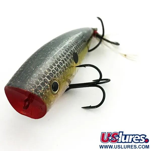 Strike King Spit-N-King Popper, Guld/Silver, 14g, Fjäderkrok, #6966