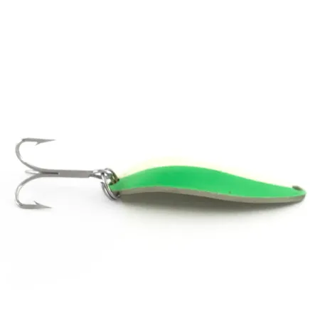 Seneca Little Cleo (Hula Girl) Glow Skeddrag, Vit/Grön/Nickel, 18g, #6969