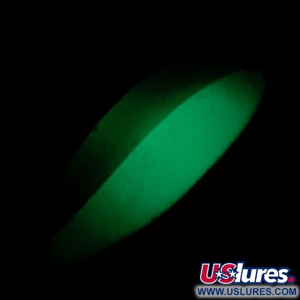 Seneca Little Cleo (Hula Girl) Glow Skeddrag, Vit/Grön/Nickel, 18g, #6969