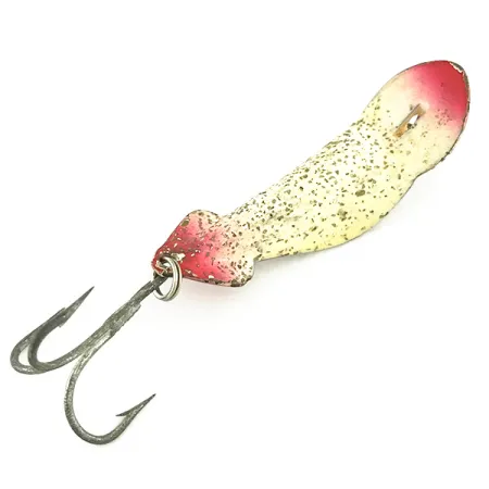 Buck Perry Spoonplug Skeddrag, Vit/Röd/Silverglitter, 5g, #6984
