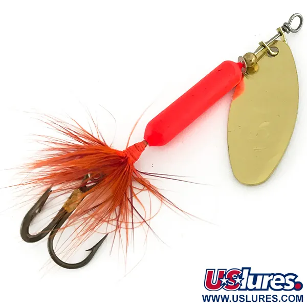 Worden’s Original Rooster Tail UV Spinnare, Guld/Orange, 7g, UV, #7182