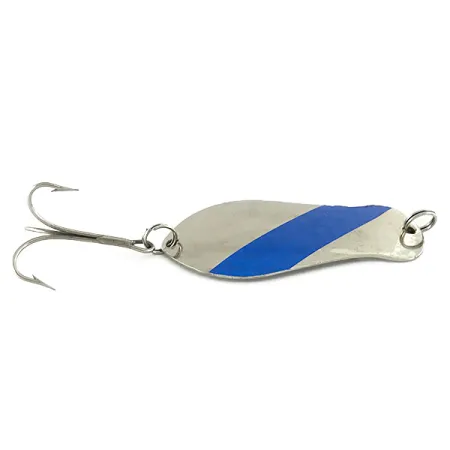 K-B Bait K-B Spoon 2 Skeddrag, Nickel / Blå, 14g, USA-Stämpel, #7026