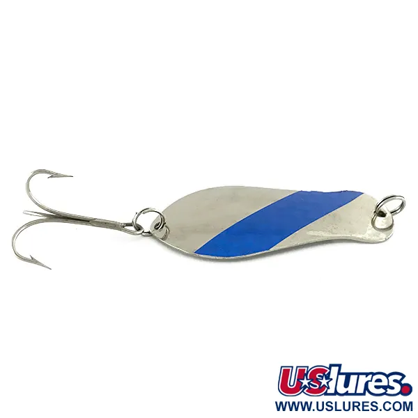 K-B Bait K-B Spoon 2 Skeddrag, Nickel / Blå, 14g, USA-Stämpel, #7026