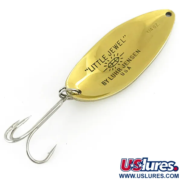 Luhr Jensen Little Jewel Skeddrag, Guld, 21g, Vintage USA, #7028