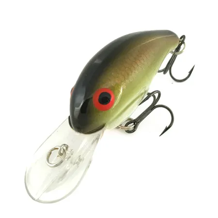 Bandit 200 Crankbait, Oliv-Guld, 8.5g, Rasselsystem, #7077