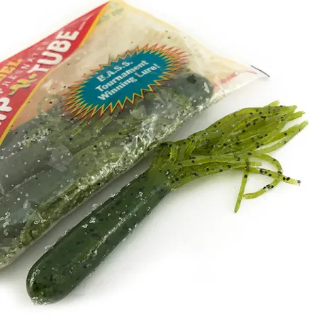 Strike King Flipt-N-Tube Jigg, Green Pumpkin, 13cm, 7-pack, #7090