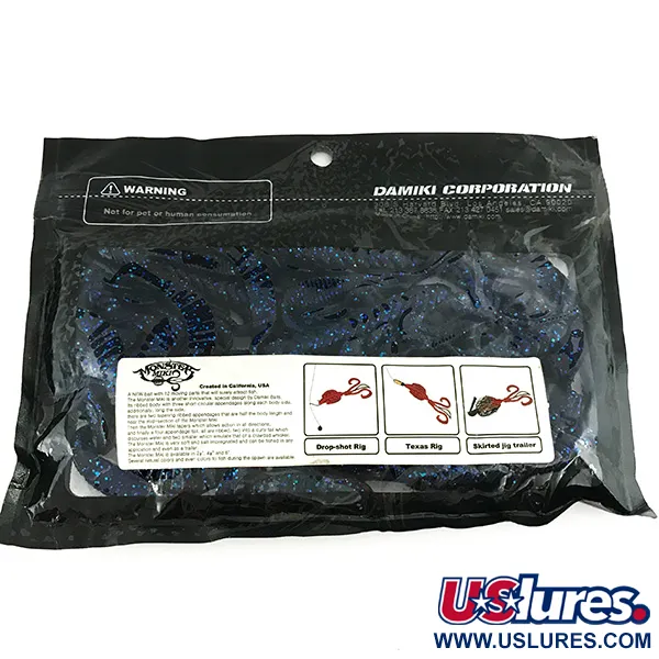 Damiki Monster Miki Jigg, Blå, 18cm, Creature Bait, #7096
