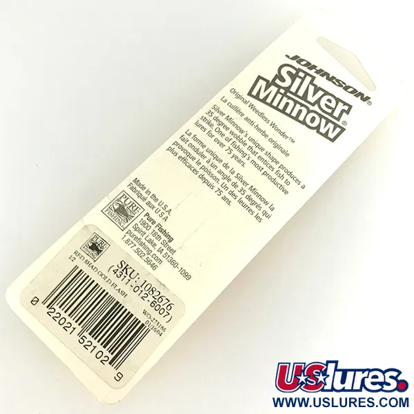 Johnson Silver Minnow Vasskyddat Skeddrag, Red Shad Flash, 14g, #1082676