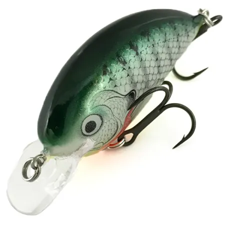 Bagley Pro Sunny B Squarebill Wobbler, Grön Silver, 8,5g, Balsa, #7107