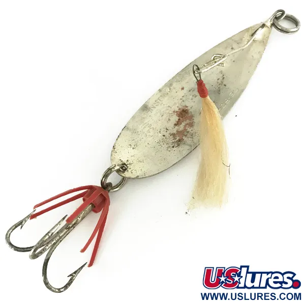 Johnson Silver Minnow Skeddrag, Silver, 31g, Fjädertrailer, #7108