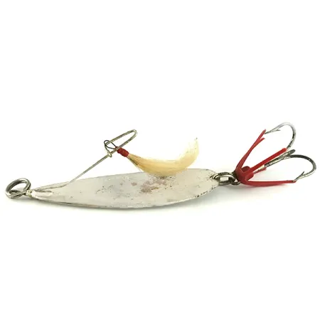 Johnson Silver Minnow Skeddrag, Silver, 31g, Fjädertrailer, #7108