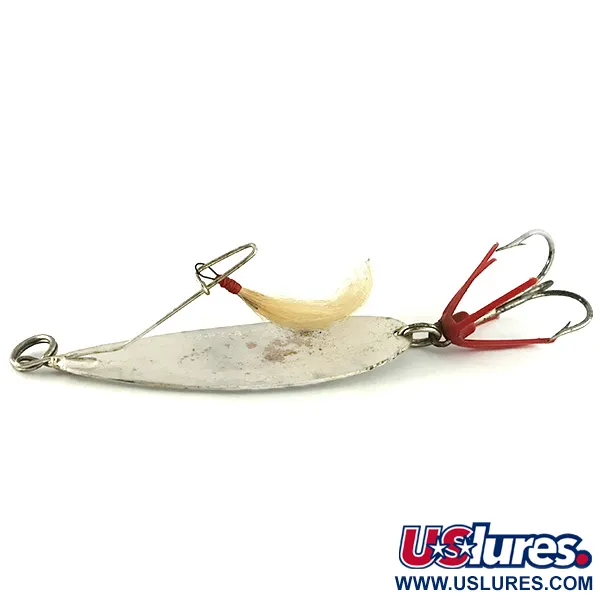 Johnson Silver Minnow Skeddrag, Silver, 31g, Fjädertrailer, #7108