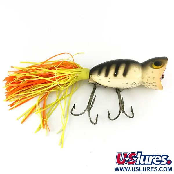 Fred Arbogast Hula Popper Ytbete, Frog, 14g, Gummikjol, #7126
