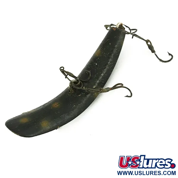 Helin FlatFish Trädrag, Svart-Gul, 10g, Spreader-Bar, #7127