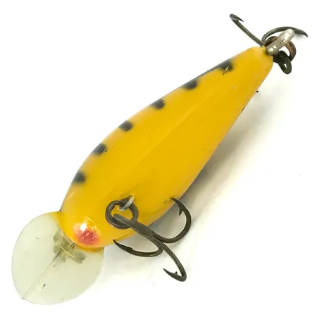 Bomber Model A Wobbler, Yellow Skeletal, 9g, Vintage, #7128