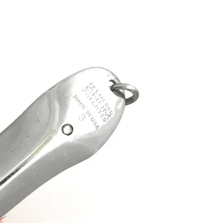 Pflueger Weedless Chum Skeddrag, Nickel / Röd, 14g, Vasskydd, #7150