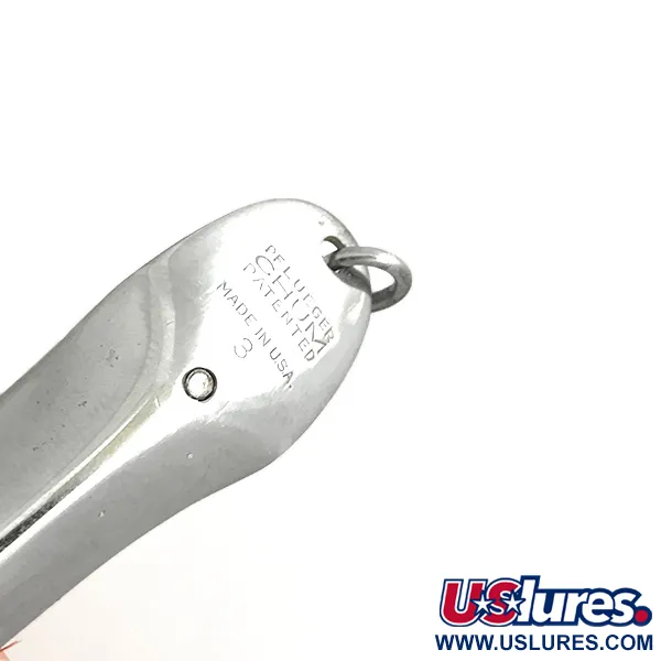 Pflueger Weedless Chum Skeddrag, Nickel / Röd, 14g, Vasskydd, #7150