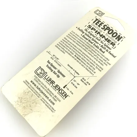 Luhr Jensen Tee Spoon 4 Skeddrag, Nickel, 10g, Golf Tee-design, #7154