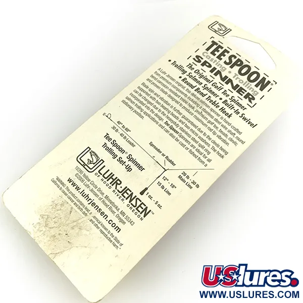 Luhr Jensen Tee Spoon 4 Skeddrag, Nickel, 10g, Golf Tee-design, #7154