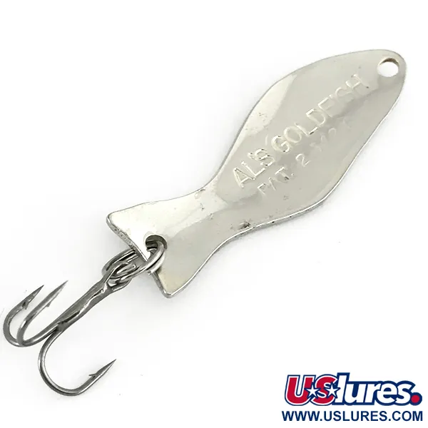 Al's gold fish Skeddrag, Nickel, 7g, Vintage-klassiker, #7163
