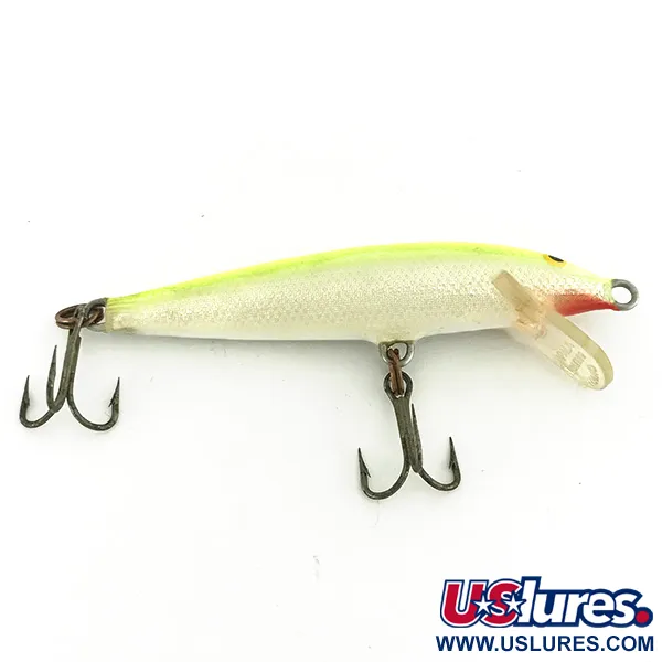 Rapala Original Floater F7 Wobbler, Glow Chartreuse, 4g, Balsa, #7247