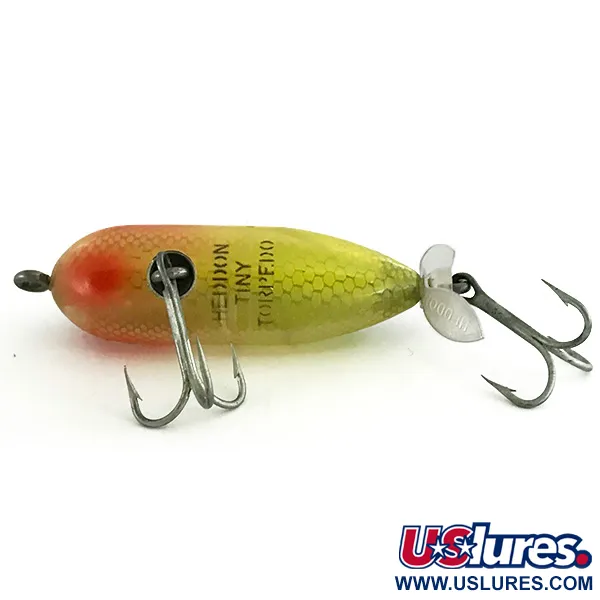 Heddon Tiny Torpedo Ytbete, Pike / Red, 7g, Bakre propeller, #7271