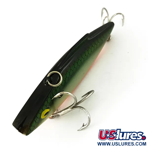 Bill Lewis Rat-L-Trap Lipless Crankbait, Grå/Grön/Orange, 14g, #7326