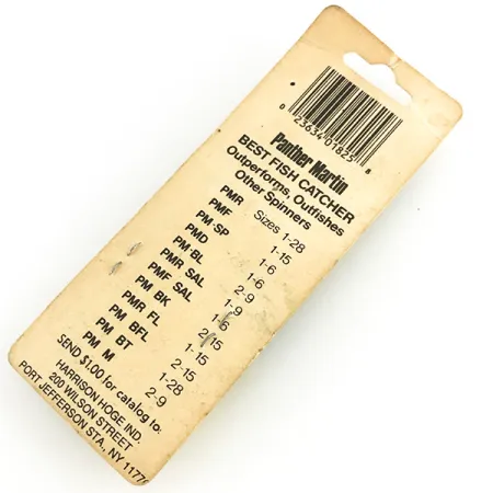 Panther Martin 9 Spinnare, Silver, 11g, Genomgående Axel, #7356