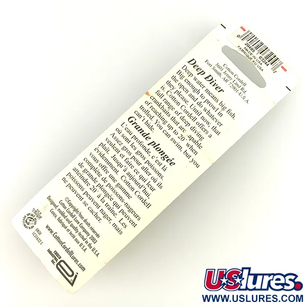 Cotton Cordell Grappler Shad Deep Diver, Pearl cisco, 12g, #CD15406